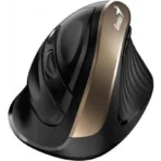 Rato sem Fio WIFI Silencioso/Ergonômico 8250S Preto/Dourado - Image 2