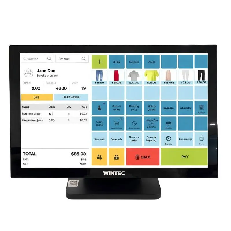 175403-800-auto POS WINTEC 15" N97 8G 128SSD PRETO WF,USB,RS232,RJ45,HDMI,USB-C - Image 1
