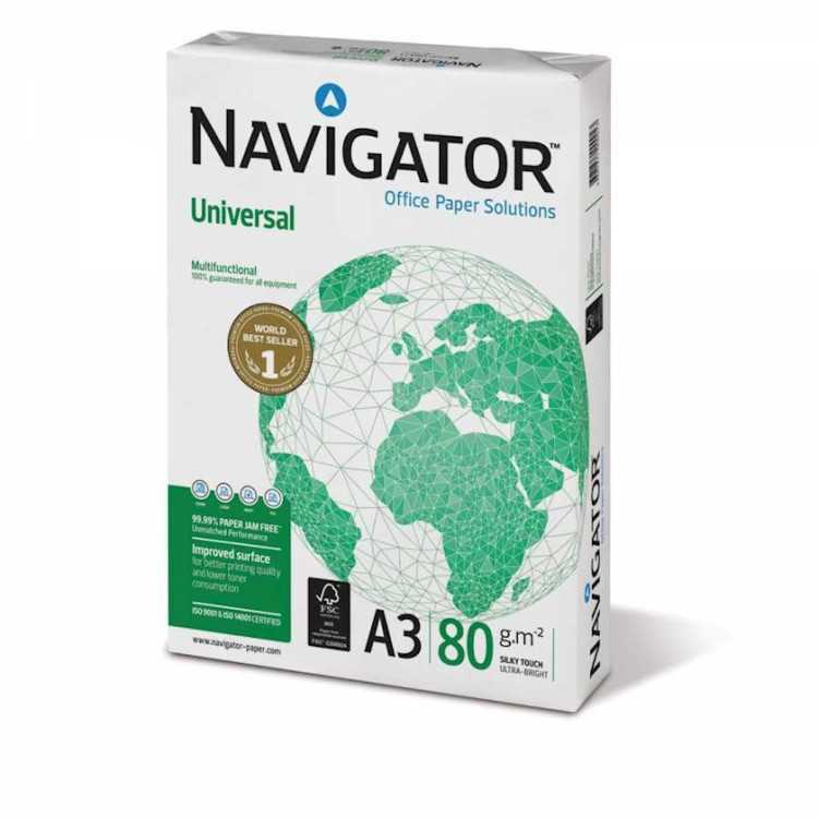 papel-fotocopia-a3-80grs-navigator PAPEL FOTOCÓPIA A3 80GRS NAVIGATOR - Image 1