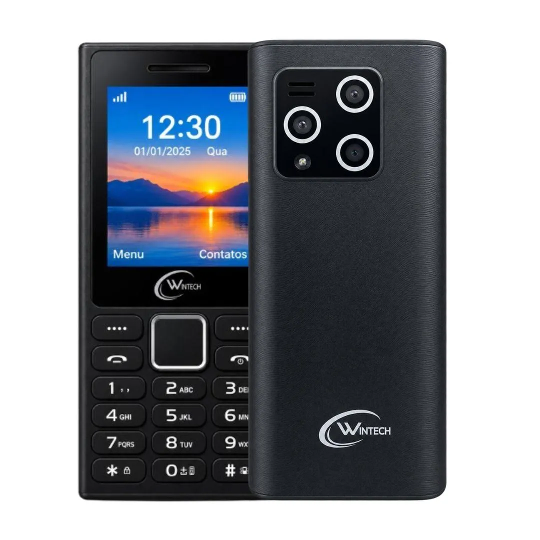 179720-1200-auto Telemóvel Mini PULSE 2G Com Câmera/Rádio FM/Lanterna 2.4" 1800MAH BT Preto - Image 1